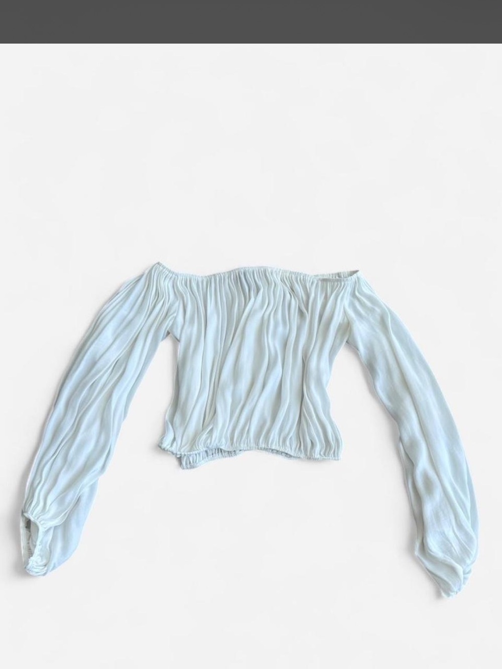 Off-Shoulder White Women's Top